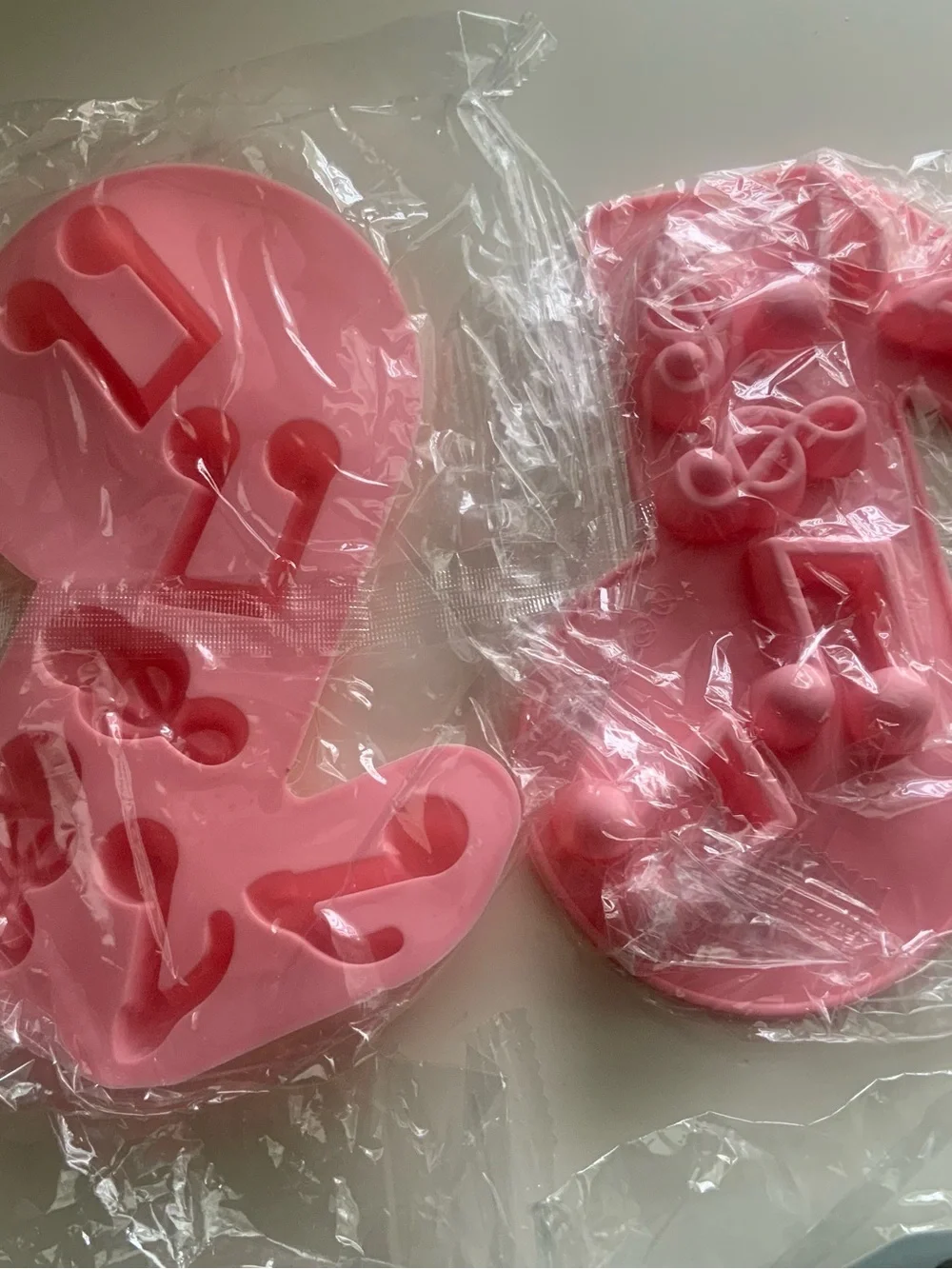 KuuGuu 4 PCS Music Note Silicone Fondant Mold Music Note Cake Candy Molds Crafts